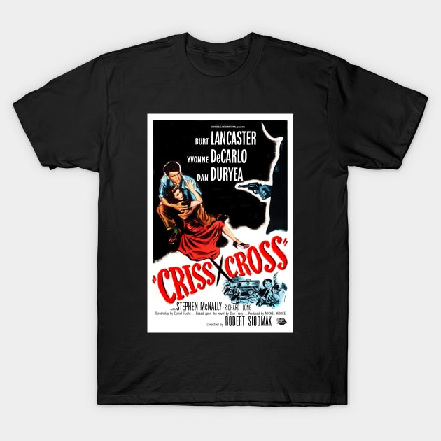 Criss Cross Vintage Poster T-Shirt by RockettGraph1cs